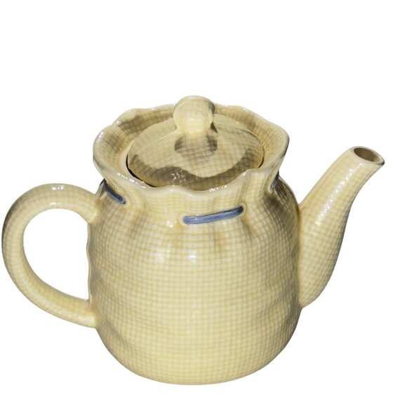 Vintage Petersons Peppers Ceramic Teapot With Lid - Picture 10 of 11